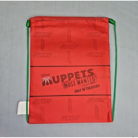 Muppets Most Wanted ANIMAL Lunch Drawstring BagPack Disney Tote Bag 2014 - Picture 2 of 5